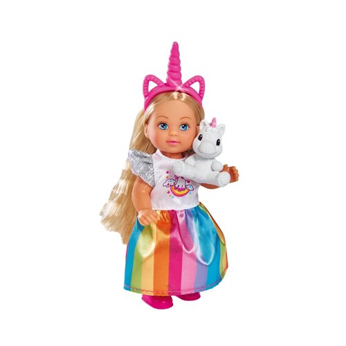 Simba Evi Love Little Unicorn, 6-inch Height, Multicolor - with Unicorn Hair Band and Unicorn Friend, for Girls, Birthday Gift, Collection