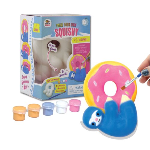 DOODLE HOG Sloth Squishy Painting Kit - Squishy Toys for Kids, Squishies for Kids - Slow Rise Squishy Animals - Ideal Arts and Crafts, Gifts for 8-12, Girls & Boys, Easter Basket Stuffers