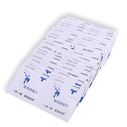 Warm Girl 100Pcs UV Gel Cleanser Pads Nail Art Gel Polish Easy Cleaner Magic Nail Polish Gel Lacquer UV Gel Clear Nails Care Tools