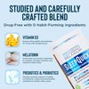 Relaxium SleepQuick Gummies - Sleep Aid + Gut Health & Immune Support, 5mg Melatonin, Vitamin D-3 + Prebiotic & Probiotic Blend, Gluten & Drug Free, Lemon Flavor, 90 Gummies