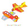 12 Pack Wooden Model Planes Balsa Wood Airplane Craft Kids Airplane Party Supplies DIY Airplane Kit to Paint Handicraft Plane for Birthday Party Baby Shower