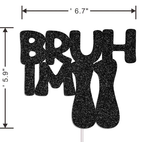 Bruh its My Birthday Decorations Cake Topper Hello 11 Happy 11th birthday decorations for boys Birthday Party Decorations Supplies for Kids (Bruh I,M 11)