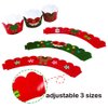 24 Pack Santa Deer Snowman Cupcake Toppers and Wrappers for Christmas Party Supplies(packingmaster)