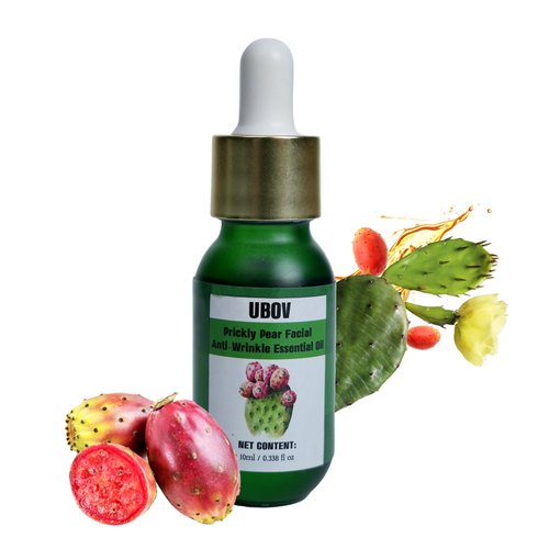 UBOV Rose Prickly Pear Seed Oil for Dry Skin, Cactus Oil Extract, Jojoba Seed Oil, Oat Kernel Oil, Rosa Canina Oil, Coffee Seed Oil, Frankincense Oil- Reduces Wrinkles - Massage Oil (0.32oz 10ml)