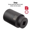 SUNEX TOOLS 246D 1/2-Inch Drive 1-7/16-Inch Deep Impact Socket
