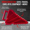AFA Tooling - Lightweight Wheel Chocks w/Ez-Carry Handles - RV Wheel Chock for Front and Back Tires - Quick Grip Ribbed Design - Great for Your Camper, Trailer, RV, Truck, Car or ATV - 2 Pack