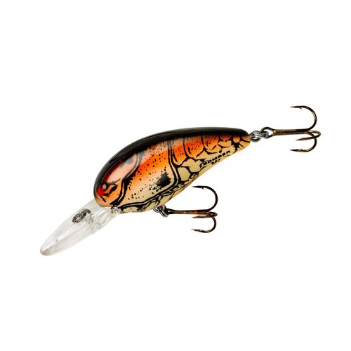 Bomber Lures Model A Crankbait Fishing Lure, Freshwater Fishing Gear and Accessories, 2 1/8", 3/8 oz, Dark Brown Crawdad