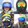 COPOZZ Ski Goggles, G1 OTG Snowboard Snow Goggles for Men Women Youth, Interchangeable Double Layer Anti Fog UV Protection Lens, Polarized Goggles Available (G1-Black Frame Amber Lens(VLT 40.2%))