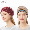 Chemo Caps for Women, Cotton Chemo Headwear Cute Beanie Hats for Cancer Patient Thin Beanies Slouchy Retro Tribal Printed Hair Covering Head Scarf Dual Use Boho Hats