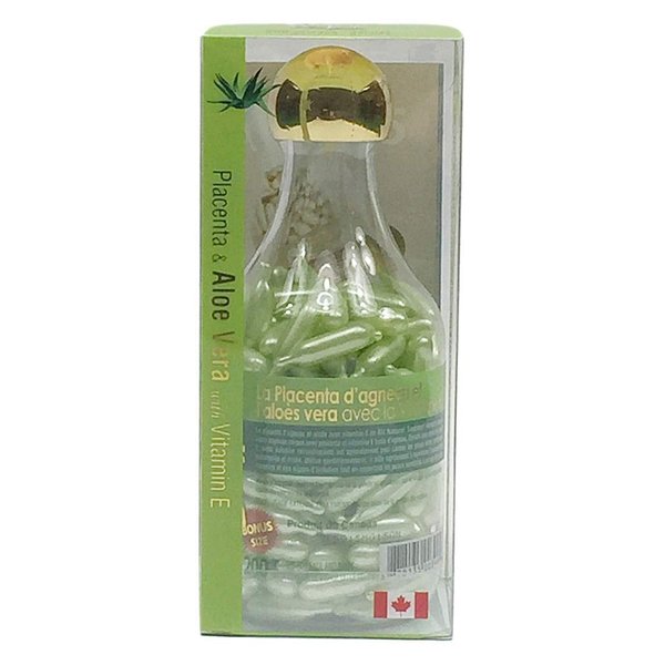 Lamb Placenta & Aloe Vera with Vitamin E Facial Oil, 200 Gelcaps, Bill Natural Sources