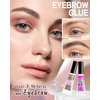Eyebrow Gel Set with Brow Tool-Waterproof Taupe Tinted Eye Brow Gel & Clear Brow Setting Glue,Longlasting Brow Tinting Gel Brow Filler for Eyebrows,Thanksgiving Eyebrow Makeup Gift Kit for Women-01+02