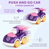 Cartoon Animal Friction Return Car, Inertia Power Car, Push Toy, 1-2-3 Year Old Kids, Puzzle Toy, 4 Adventure Toy Car, Toys for Boys and Girls