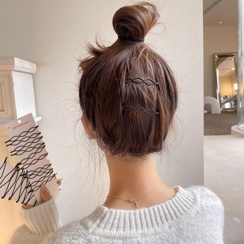 12Pcs Black Vintage Hair Pins Mini Bobby Pins Fashion BB Clip Invisible Bangs Clip Small Bobby Pi...