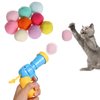 TOYMIS Interactive Cat Toys, Cat Toy Launcher with 100pcs Soft Pom Pom Balls for Cats Funny Cat Toys for Indoor Cats Kitten Toys for Training Playing Pet Supplies