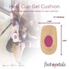 Foot Petals womens Gel Microsuede Heel Cup, Pink Gel, No Size M US