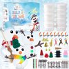 12 Pack Christmas Craft - DIY Snowman Making Set for Kids, Creative Air Dry Modeling Clay, Build a Snowman Kit for Christmas Decorations Gifts Xmas Activities Holiday Favor Supplies