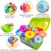 Scientoy Flower Garden Building Toys, Girl Toys Build a Garden, 130 PCS Flower Pretend Gardening Gift for Kids, Floral Arrangement Playset for Age 3-7 Year Old Child Educational Activity