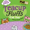 FUZZU Teacup Fluffs Cat Toy with U.S. Grown Certified Organic Catnip– Raccoon