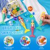 EIMMBD 26pcs Diving Gem Pool Toys Colorful Diamonds Bath Toys Set with Treasure Pirate Box Summer Swimming Diving Toys for Boys and Girls