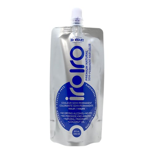 Iroiro Natural Premium Semi-Permanent Hair Color 20 Purple 8oz