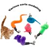 CATENESS Cat Worm Toy Cat Wand Attachments, 15 PCS Worms Cat Toy Refill, Cat Wand Replacement Worm for Cat Toys