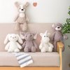GUDVES Forest Animal Plush Stuffed Toy - 15 inch Soft Plush Rabbit Bear Dog Unicorn Elephant Realistic Interactive Plush Toy - for Animal Themed Parties (Bear)
