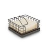 Spectrum Madison Weighted Napkin Holder (Industrial Gray) - Dispenser & Décor for Kitchen, Dining Room, Outdoor, & Bar Tabletop Storage