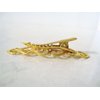 Generic Small gold or silver heart hair barrette alligator clip bridal clip bridal (Primary color: Gold)
