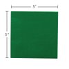 JAM PAPER Small Beverage Napkins - 5 x 5 - Green - 50/Pack