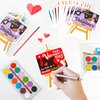 KIMOBER 24 Packs Valentine's Day Gifts Cards with Watercolor Paint,Valentines Day Exchange Gifts with 25 Seal Bags for School Classroom Party Favors Supplies