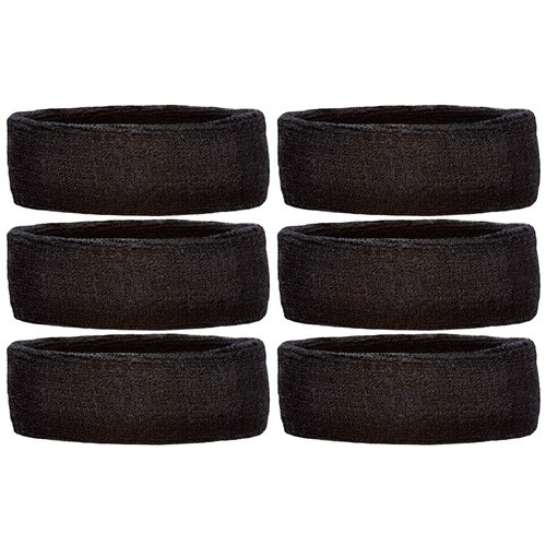 Unique Sports Headbands Team Pack of 6 (Black)