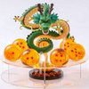 The Novel Children's Toy Dragon Transparent Play Balls Set Contains Dragon Statue + Ball 4.3cm + Acrylic Base + LED Disc+Gift box Star can be Used as Home Decoration, Birthday Gifts and Toys.