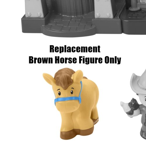 Replacement Part for Fisher-Price Little People Caring for Animals Farm Playset - GLT78 ~ Replacement Brown Horse Figure