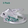 yuwell Adult Oxygen Mask with 6.6' Tubing - Soft - XL Size - 3 Pack