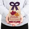 Big Dot of Happiness Friends Thanksgiving Feast - Square Favor Gift Boxes - Friendsgiving Party Bow Boxes - Set of 12