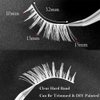 MUQIU37 White Lashes Fairy Eyelashes Cat Eye Wispy Spiky False Eyelashes Cosplay Manga Lashes Halloween Easter Lashes Natural Anime White Fake Lashes Fox Eye Long Volume Fake Eyelashes (MQ15-5 Pairs)