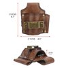 TOURBON Leather Tool Holster Hammer Tape Measure Pencil Holder for Tool Belt