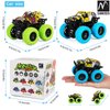 M SANMERSEN 2 Pack 360° Rotating Monster Truck Toys for 3-5 Year Old Boys and Girls - Toddler Car Toys Gifts