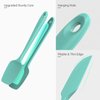U-Taste Silicone Spatula Set with 600 Degrees Fahrenheit Heat Resistant (Teal/Aqua Sky)