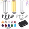 Guitar Slide, 4pcs Augshy Medium Guitar Slides(1 Stainless Steel, 1 Brass and 2 Glass), 4pcs Stainless Steel and 4pcs Plastic Thumb & Finger Picks, 10pcs Guitar Picks All in One Box Guitar Accessories