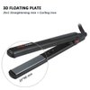 MHU Professional 1 Inch Keratin Ion Flat Iron Tourmaline Ceramic Hair Straightener Instant Heat Up Auto Shut-Off Adjustable Temperature with LED Display Black (285°F-450°F)