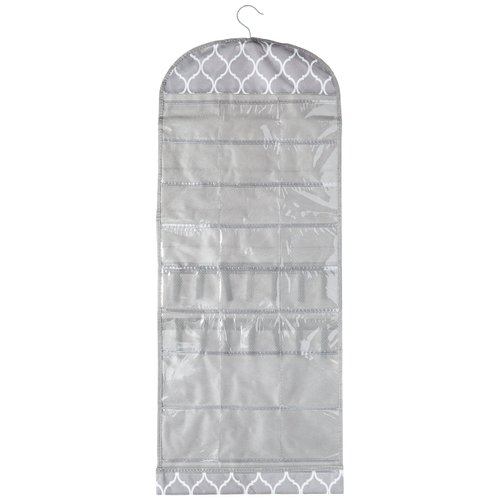 Whitmor Jewelry Organizer-Gray Trellis
