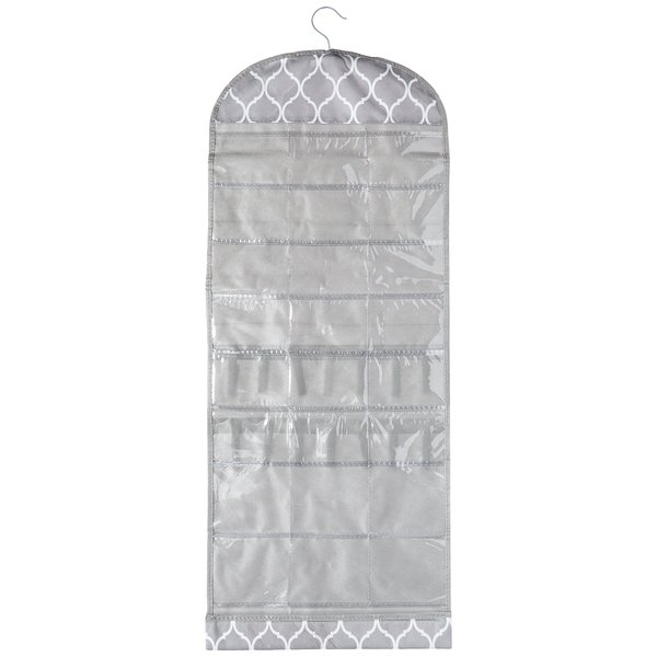 Whitmor Jewelry Organizer-Gray Trellis