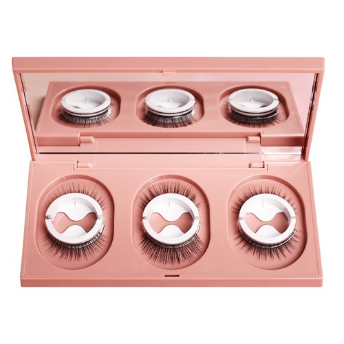 Ykecfpry Self-adhesive Eyelashes, New Snap on Lashes, Reusable 3 Pairs Eyelashes Snap on No Adhesive, Stable and Easy to Put On, Natural Look and Waterproof Fake Eyelashes (WH-3)