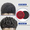 FIABC Silicone Curl Brush,Africa Comb,Magic Curly Hair Brush Twist Hair,Afro Pick,Men Women Boys Girls Wave Curler Tool,1 Set (Red)…