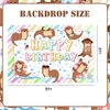Wonmelody Otter Birthday Party Decorations 5 * 3 ft Otter Birthday Backdrop Banner Cute Otters Theme Decorations Cute Sea Animals Friends Party Supplies for River Friends 1st 7th 10th Birthday Party
