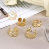 20 PCS Hair Jewelry for Braids with Crystal Rhinestone for Women Men Hair Accessories Braids, Dreadlock Braid Clips Non-Piercing Ear Cuffs Clip Jewelry (Gold)