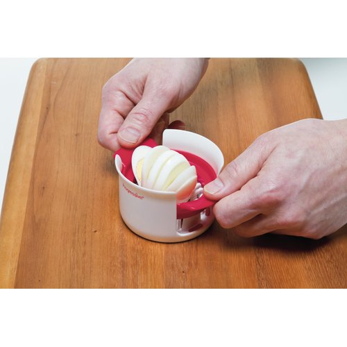 Prepworks by Progressive Compact Egg Slicer,white, red and yellow