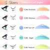 Liber beauty Lash Lift Pads,DIY Eyelash Lift Pads,Eyealsh Perm Rods,Lash Lifting at Home 10 Pcs Eyelash Curler Pads 5 Size SMM1M2L Reusable Soft Silicone Shields (Colorful-Lift Pads(5pair))
