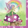 Creative Converting 16 Count Fancy Fairy Beverage Napkins, Purple/Pink